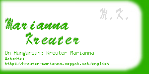 marianna kreuter business card